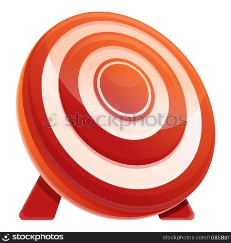 Target icon. Cartoon of target vector icon for web design isolated on white background. Target icon, cartoon style