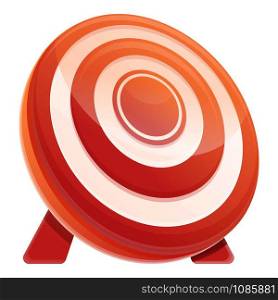 Target icon. Cartoon of target vector icon for web design isolated on white background. Target icon, cartoon style