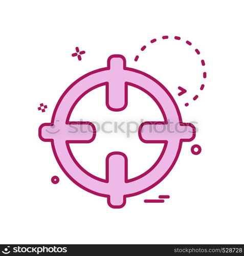 Target icon design vector