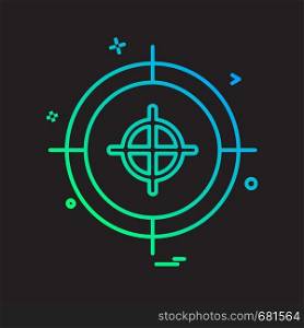 Target icon design vector