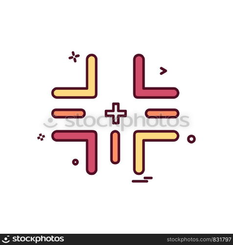 Target icon design vector