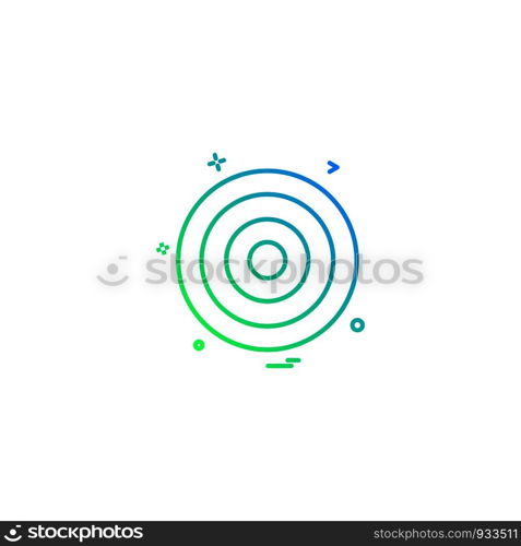 Target icon design vector