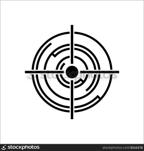 Target Icon Design Vector Art Illustration