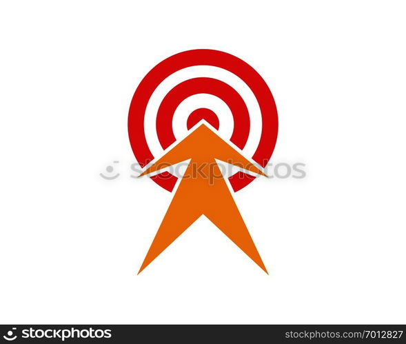 Target icon vector illustration design template