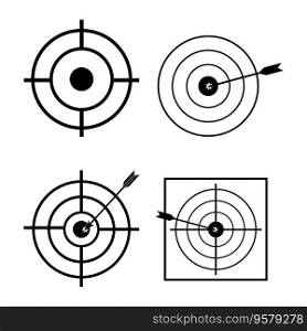 Target icon vector illustration symbol design