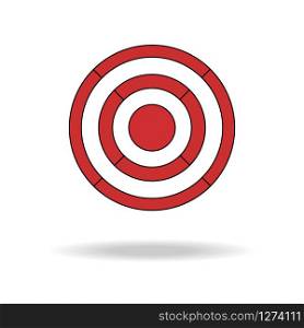 Target icon vector. Symbol for web site computer and mobile vector