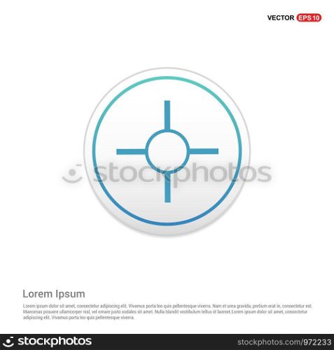 Target icon - white circle button