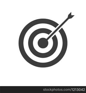 target isolated icon on white bacground, vector illustration. target isolated icon on white bacground, vector