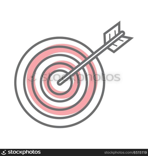 Target Isolated on White. Video Marketing. Target isolated on white background. Video marketing. Approaches, methods and measures to promote products and services based on video. Online video, internet technology and media social marketing