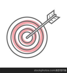 Target Isolated on White. Video Marketing. Target isolated on white background. Video marketing. Approaches, methods and measures to promote products and services based on video. Online video, internet technology and media social marketing