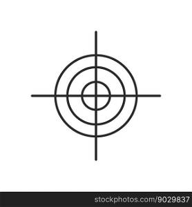 Target logo icon vector illustration flat design template
