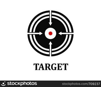target logo icon vector template design
