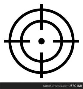 Target of sportsman icon. Simple illustration of target of sportsman vector icon for web. Target of sportsman icon, simple style.
