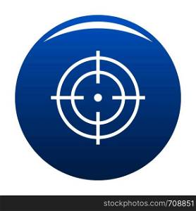 Target of sportsman icon vector blue circle isolated on white background . Target of sportsman icon blue vector