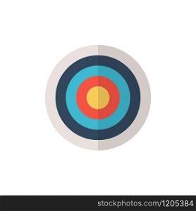 target on white background in flat style, vector illustration. target on white background in flat style, vector