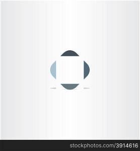 target point square abstract logo design symbol
