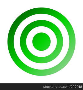 Target sign - green gradient transparent, isolated - vector illustration