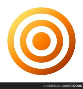 Target sign - orange gradient transparent, isolated - vector illustration