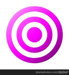Target sign - purple gradient transparent, isolated - vector illustration