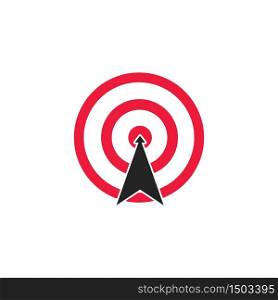 Target Vector icon illustration design template