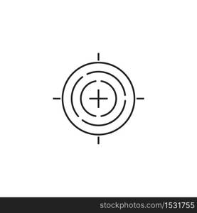 Target Vector icon illustration design template