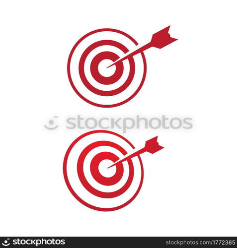 Target Vector icon illustration design template