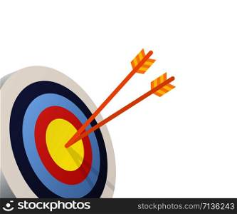 Target with an arrow flat icon concept market goal vector picture image. Concept target market. Target with an arrow flat icon concept market goal vector picture image. Concept target market.