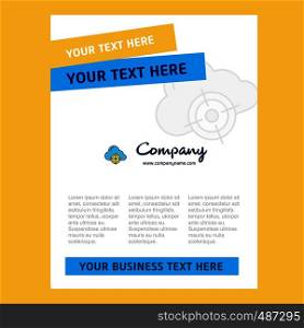 Targeted cloud Title Page Design for Company profile ,annual report, presentations, leaflet, Brochure Vector Background