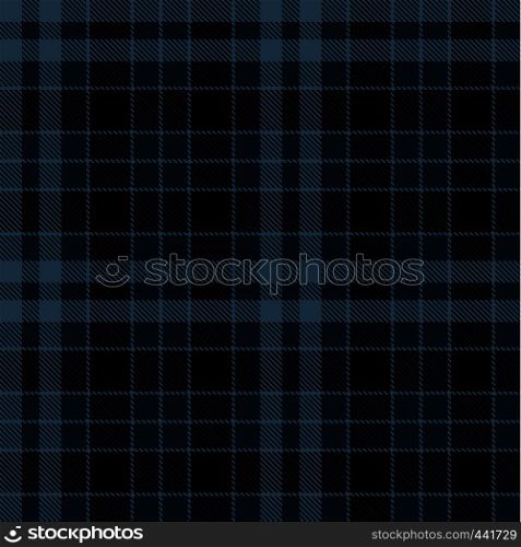 Tartan Plaid Scottish Seamless Pattern Background. Black and Blue Color Wrap. Flannel Shirt Patterns. Trendy Tiles Vector Illustration for Wallpapers.