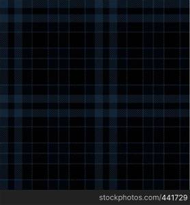 Tartan Plaid Scottish Seamless Pattern Background. Black and Blue Color Wrap. Flannel Shirt Patterns. Trendy Tiles Vector Illustration for Wallpapers.