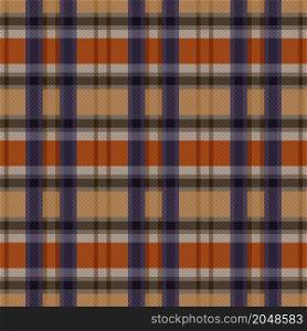 Tartan Scottish seamless pattern in muted beige, violet and orange colors, texture for flannel shirt, plaid, tablecloths, clothes, blankets and other textile