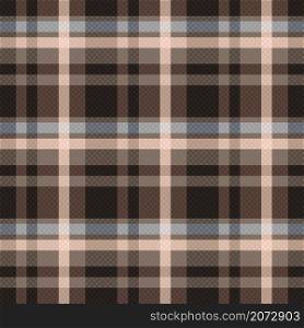 Tartan Scottish seamless pattern in muted brown, beige and grey colors, texture for flannel shirt, plaid, tablecloths, clothes, blankets and other textile