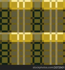 Tartan Scottish seamless pattern in muted khaki, green and yellow colors with diagonal lines, texture for flannel shirt, plaid, tablecloths, clothes, blankets and other textile