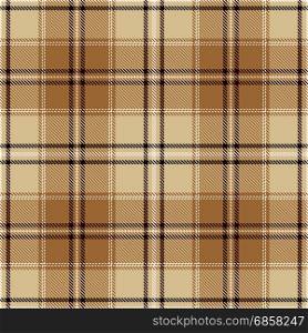Tartan Seamless Pattern Background. Beige, Brown, Black and White Plaid, Tartan Flannel Shirt Patterns. Trendy Tiles Vector Illustration for Wallpapers.