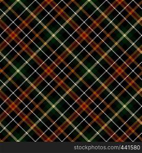 Tartan Seamless Pattern Background. Black, Gold, Green, Red and White Color Plaid. Flannel Shirt Patterns. Trendy Tiles Vector Illustration for Wallpapers.