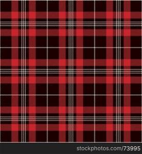 Tartan Seamless Pattern Background. Black, Red and White Plaid, Tartan Flannel Shirt Patterns. Trendy Tiles Vector Illustration for Wallpapers.