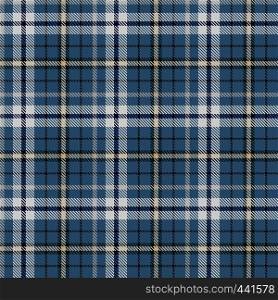Tartan Seamless Pattern Background. Blue, Green, Black, Beige and White Color Plaid. Flannel Shirt Patterns. Trendy Tiles Vector Illustration for Wallpapers.