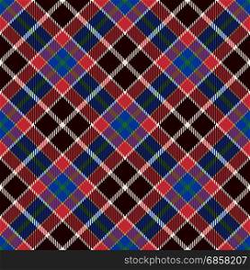 Tartan Seamless Pattern Background. Blue, Red, Black and White Plaid, Tartan Flannel Shirt Patterns. Trendy Tiles Vector Illustration for Wallpapers.