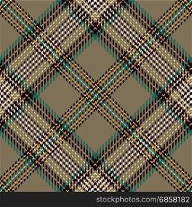 Tartan Seamless Pattern Background. Brown, Green, Yellow, Black and White Plaid, Tartan Flannel Shirt Patterns. Trendy Tiles Vector Illustration for Wallpapers