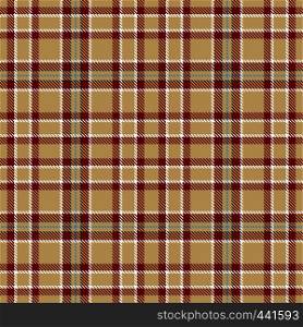 Tartan Seamless Pattern Background. Camel Beige, Red, Green, Blue and White Color Plaid. Flannel Shirt Patterns. Trendy Tiles Vector Illustration for Wallpapers.