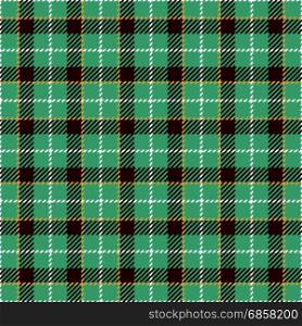 Tartan Seamless Pattern Background. Green, Yellow, Black and White Plaid, Tartan Flannel Shirt Patterns. Trendy Tiles Vector Illustration for Wallpapers.