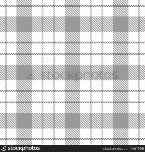Tartan Seamless Pattern Background in Pastel Grey, Dusty Beige And White Color Plaid. Flannel Shirt Patterns. Trendy Tiles Vector Illustration for Wallpapers.