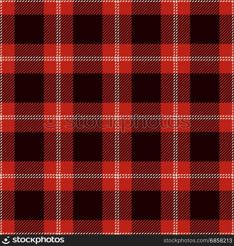 Tartan Seamless Pattern Background. Red, Black and White Plaid, Tartan Flannel Shirt Patterns. Trendy Tiles Vector Illustration for Wallpapers.