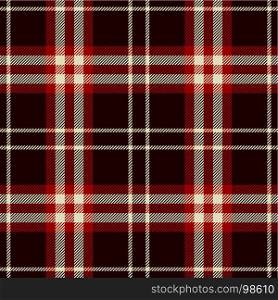 Tartan Seamless Pattern Background. Red, Black and White Plaid, Tartan Flannel Shirt Patterns. Trendy Tiles Vector Illustration for Wallpapers