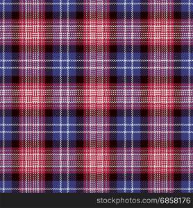 Tartan Seamless Pattern Background. Red, Black, Blue and White Plaid, Tartan Flannel Shirt Patterns. Trendy Tiles Vector Illustration for Wallpapers.