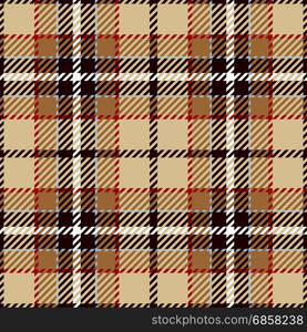 Tartan Seamless Pattern Background. Red, Black, Brown, Beige and White Plaid, Tartan Flannel Shirt Patterns. Trendy Tiles Vector Illustration for Wallpapers.