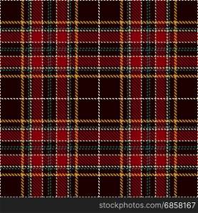 Tartan Seamless Pattern Background. Red, Black, Green, Gold and White Plaid, Tartan Flannel Shirt Patterns. Trendy Tiles Vector Illustration for Wallpapers.
