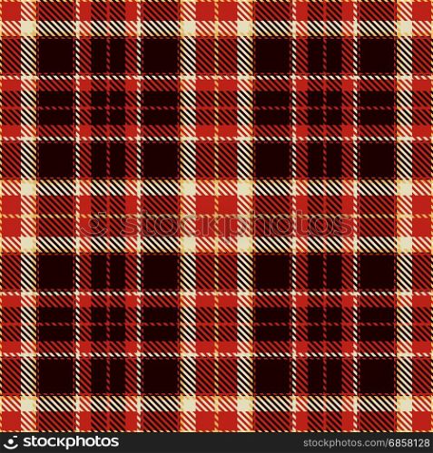 Tartan Seamless Pattern Background. Red, Black, Yellow and White Plaid, Tartan Flannel Shirt Patterns. Trendy Tiles Vector Illustration for Wallpapers.