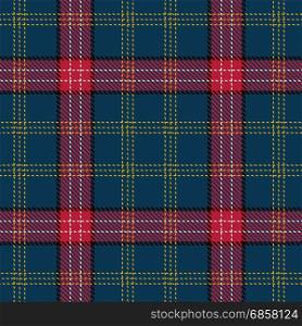 Tartan Seamless Pattern Background. Red, Black, Yellow, Blue and White Plaid, Tartan Flannel Shirt Patterns. Trendy Tiles Vector Illustration for Wallpapers.