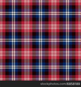 Tartan Seamless Pattern Background. Red, Blue, Black, Yellow and White Plaid, Tartan Flannel Shirt Patterns. Trendy Tiles Vector Illustration for Wallpapers.